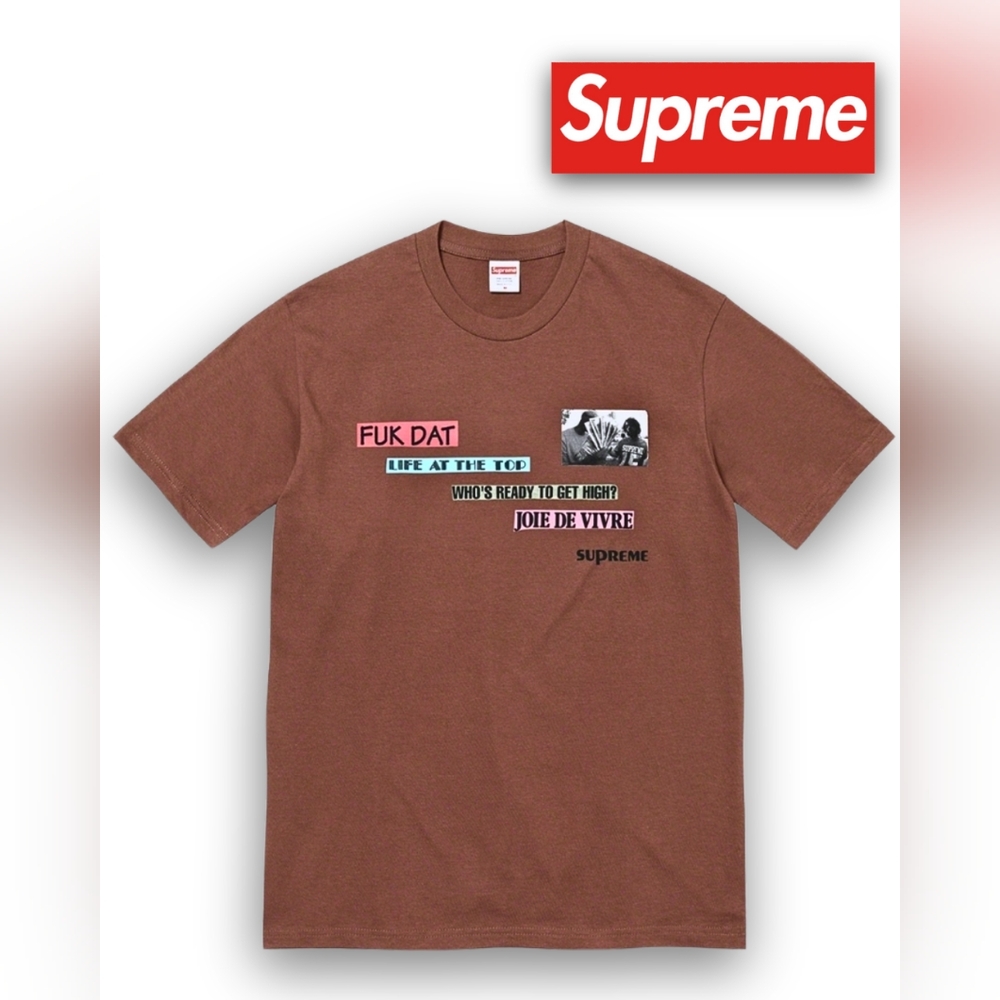 Supreme Brown Graphic Short Sleeve Tee